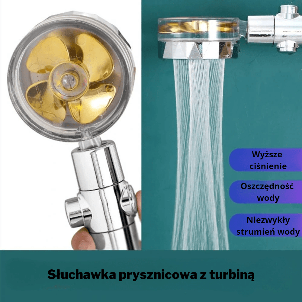 Turbo słuchawka prysznicowa z filtrem