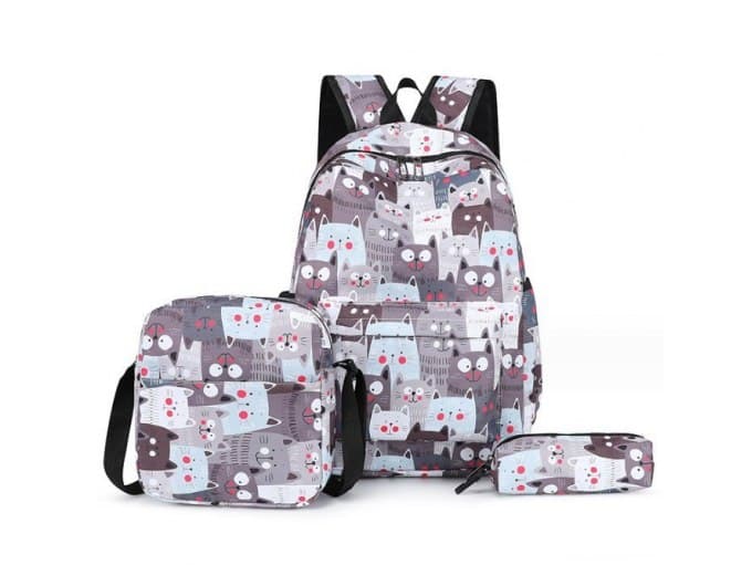 Kompletny Zestaw Szkolny 3w1: Plecak, Piórnik, Saszetka 🎒