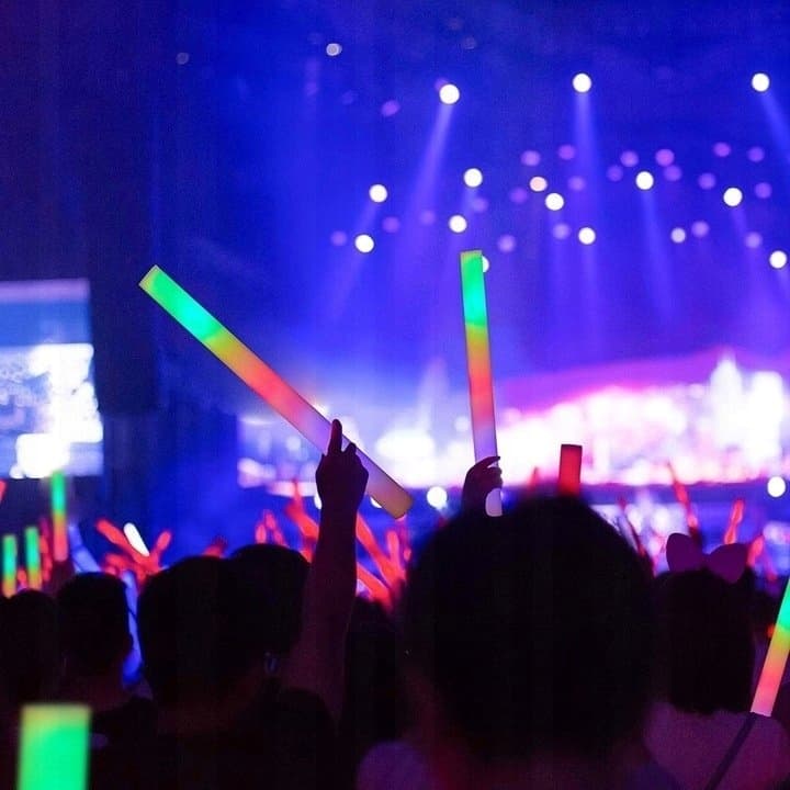 Pałki LED Świecące na Imprezę Klubową, 3 Tryby Świecenia, 10 Sztuk