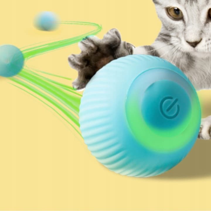 Interaktywna Piłka USB dla Kota i Psa - Uciekająca Zabawka 🐾