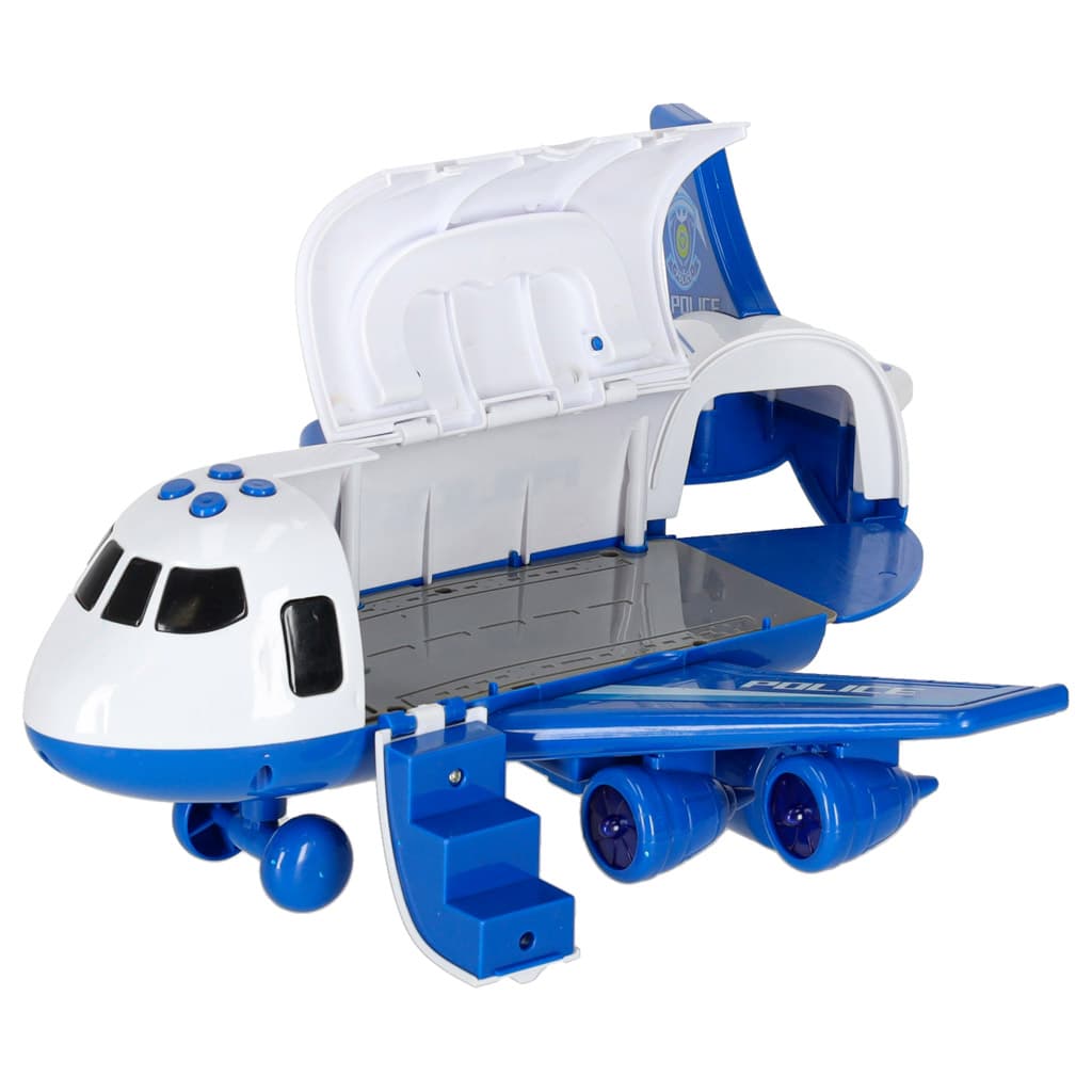 Transporter Samolot z 3 Autami Policyjnymi