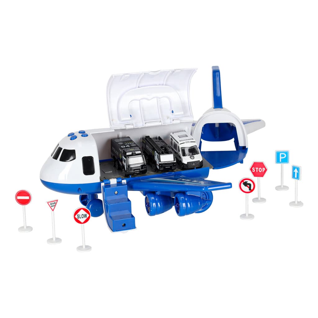 Transporter Samolot z 3 Autami Policyjnymi