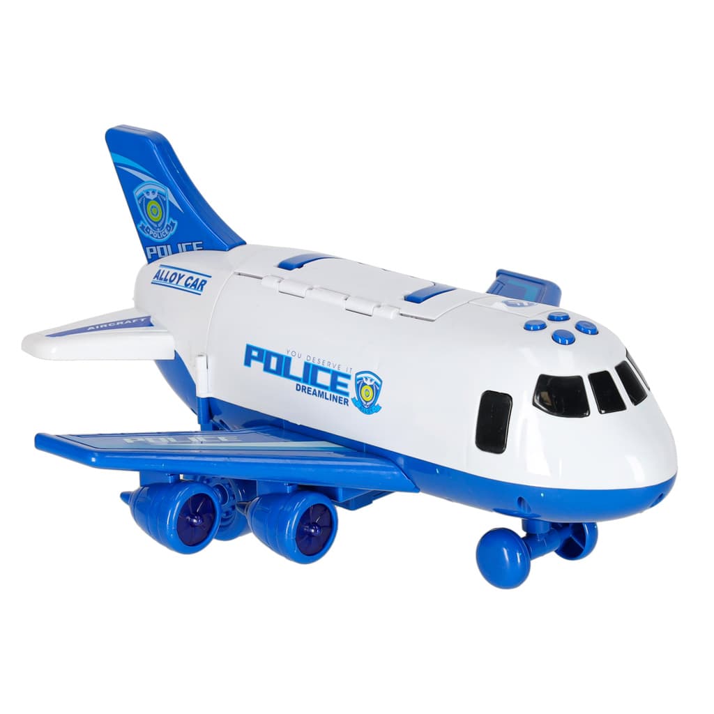 Transporter Samolot z 3 Autami Policyjnymi
