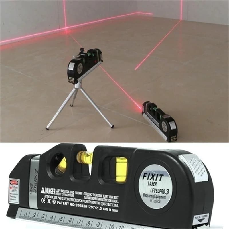 Poziomica laserowa z miarką